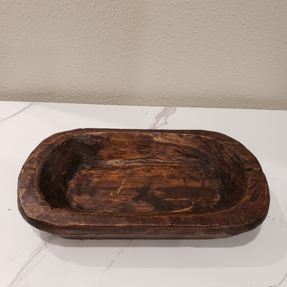 Hand Crafted Winter Berry Gingerbread Cookie Dough Bowl Table Centerpiece - Picture 6 of 6